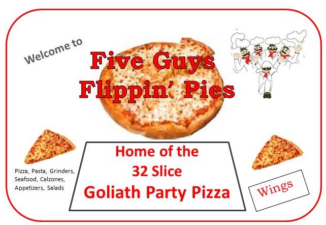 Five Guys Flippin Pies | 690 Wolcott Rd, Wolcott, CT 06716 | Phone: (203) 879-5489