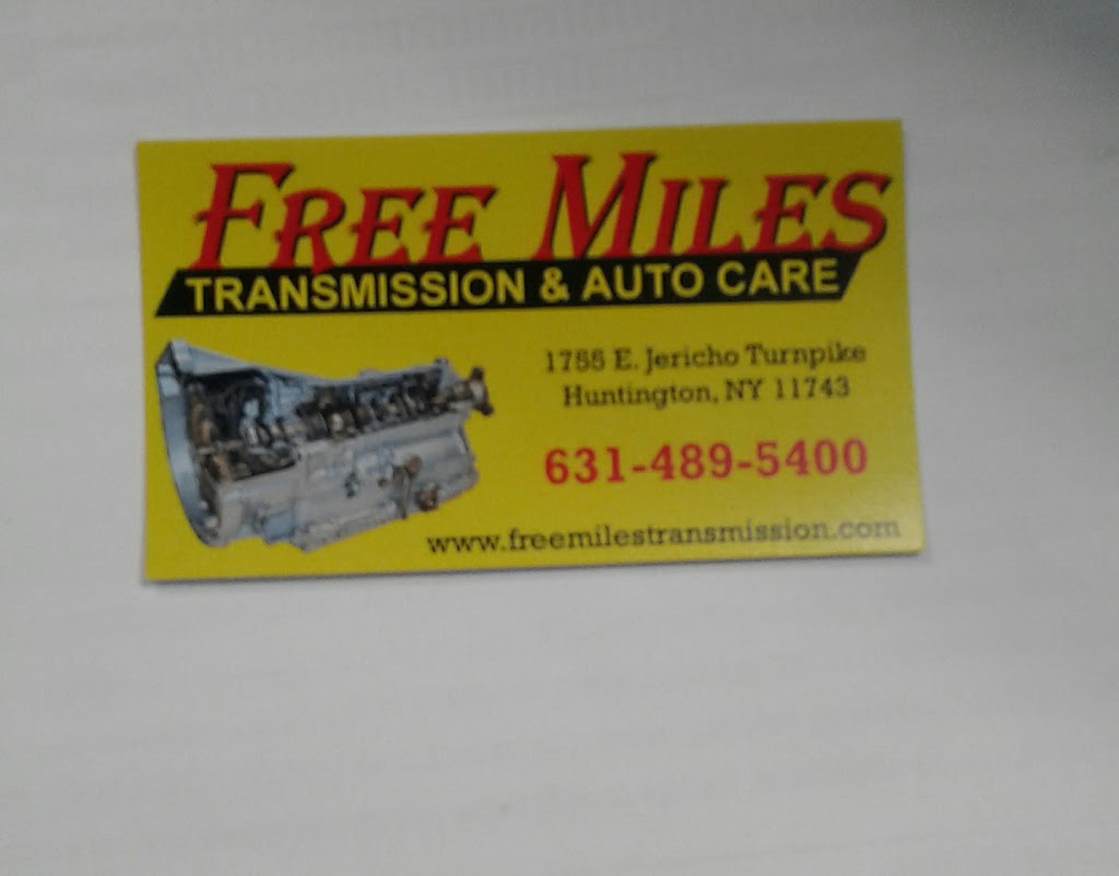 Free Miles Transmission and Auto Care | 1755 E Jericho Turnpike, Huntington, NY 11743 | Phone: (631) 489-5400