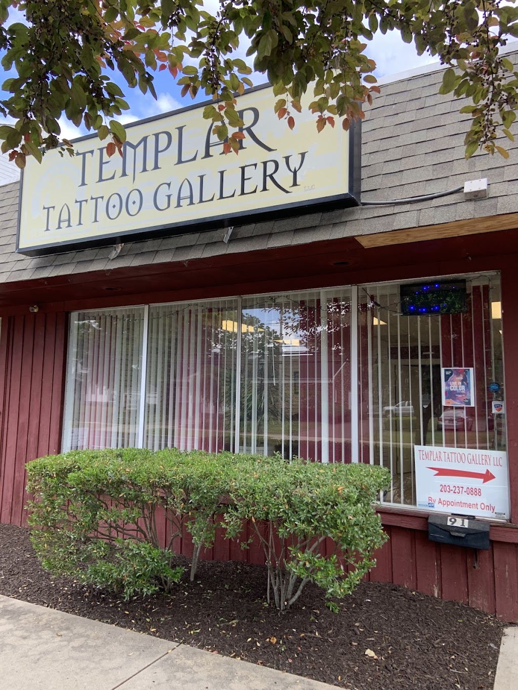 Templar Tattoo Gallery LLC | 91 Main St, Meriden, CT 06451 | Phone: (203) 237-0888