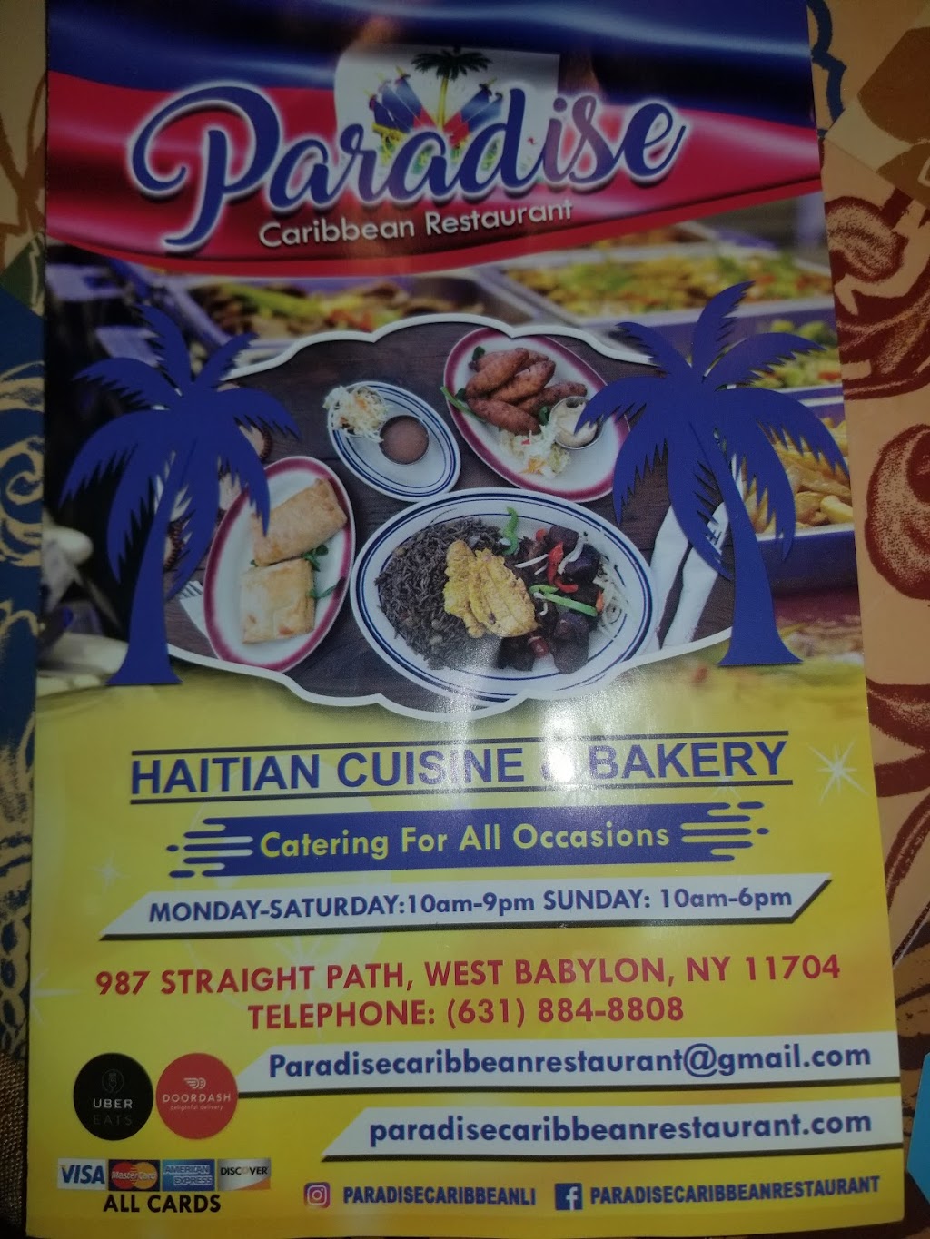 Paradise Caribbean Restaurant | 987 Straight Path, West Babylon, NY 11704 | Phone: (631) 884-8808