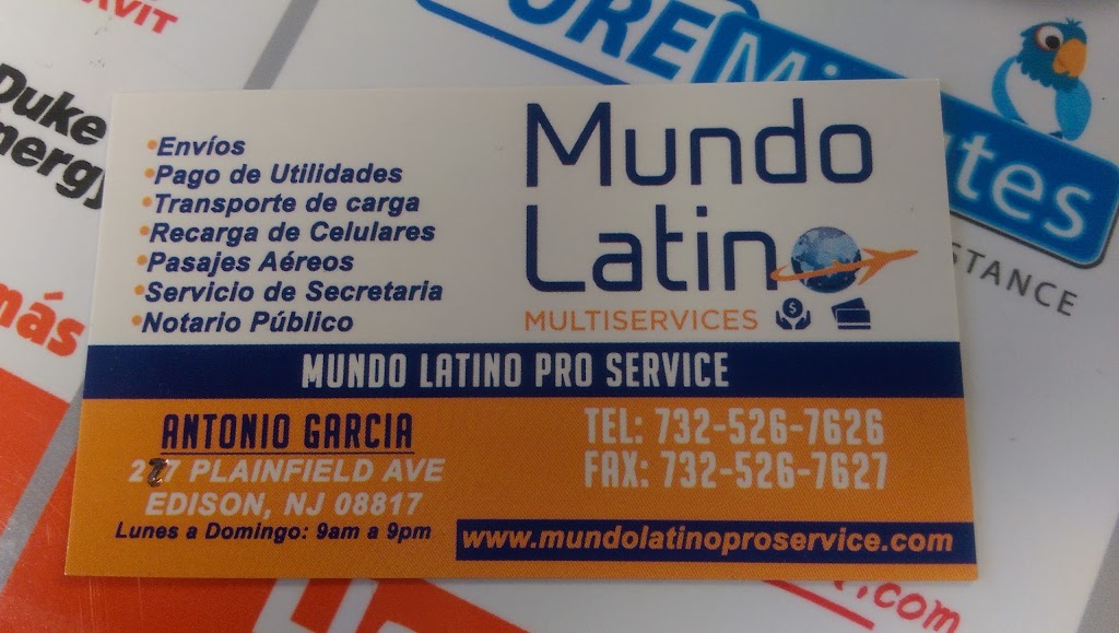 Mundo Latino Pro Services | 227 Plainfield Ave, Edison, NJ 08817 | Phone: (732) 526-7626