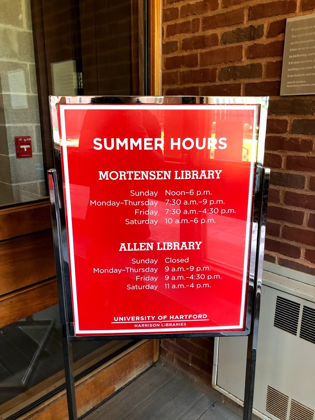 Harrison Libraries | University of Hartford, 200 Bloomfield Ave, West Hartford, CT 06117 | Phone: (860) 768-4264