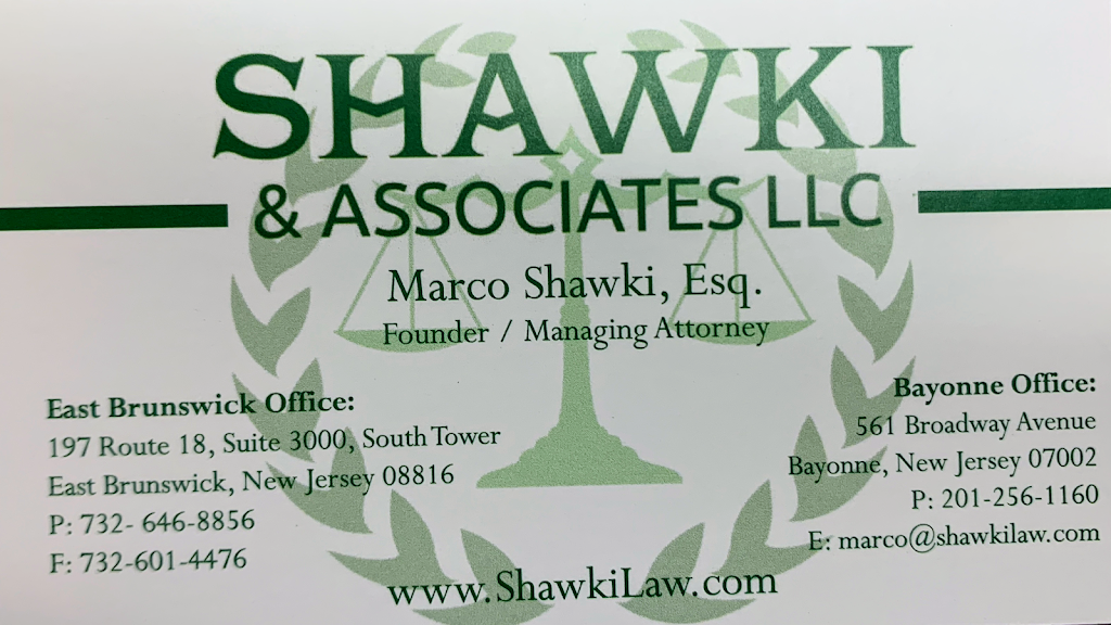 Shawki & Associates, LLC | 197 Route 18 Suite 3000, South Tower, East Brunswick, NJ 08816 | Phone: (732) 646-8856