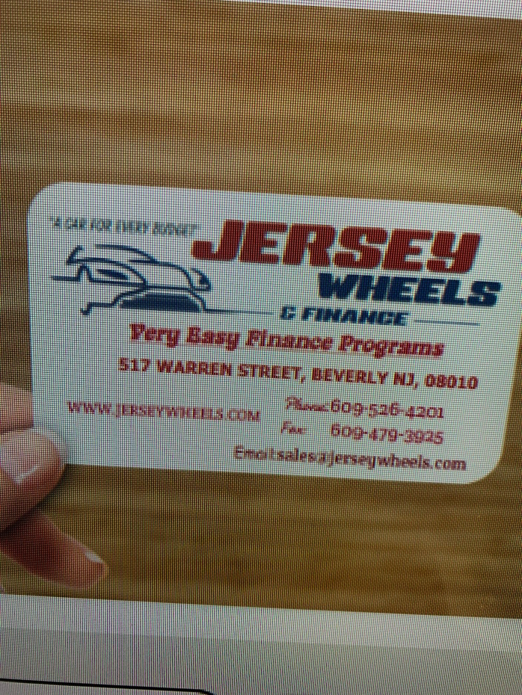 Jersey Wheels | 517 Warren St, Beverly, NJ 08010 | Phone: (609) 526-4201