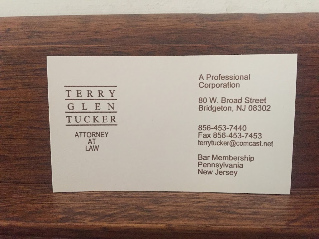 Tucker Terry G | 80 W Broad St, Bridgeton, NJ 08302 | Phone: (856) 453-7440