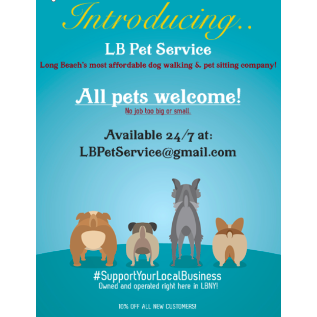 LB Pet Service | 80 W Broadway, Long Beach, NY 11561 | Phone: (631) 655-2994