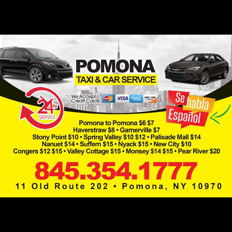 Pomona Taxi & Car Service | 11 Old Rte 202, Pomona, NY 10970 | Phone: (845) 354-1777