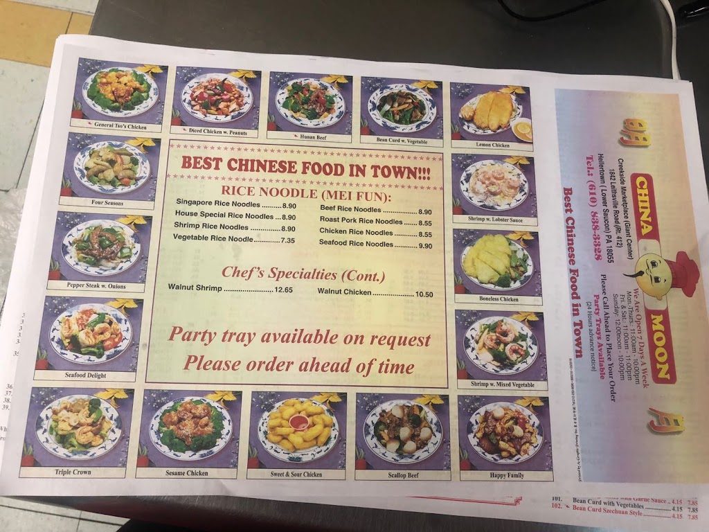 China Moon | 1842 Leithsville Rd, Hellertown, PA 18055 | Phone: (610) 838-3328