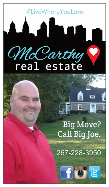 Big Joe McCarthy, REALTOR | 1710 Prospect Ave, Feasterville-Trevose, PA 19053 | Phone: (267) 228-3950