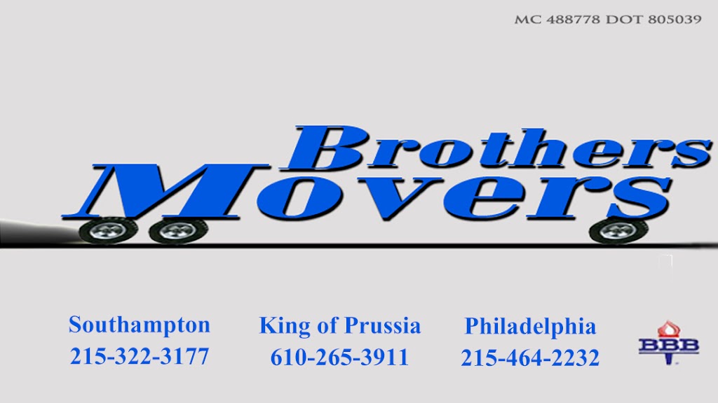 Brothers Movers | 264 Surrey Rd, Southampton, PA 18966 | Phone: (215) 322-3177