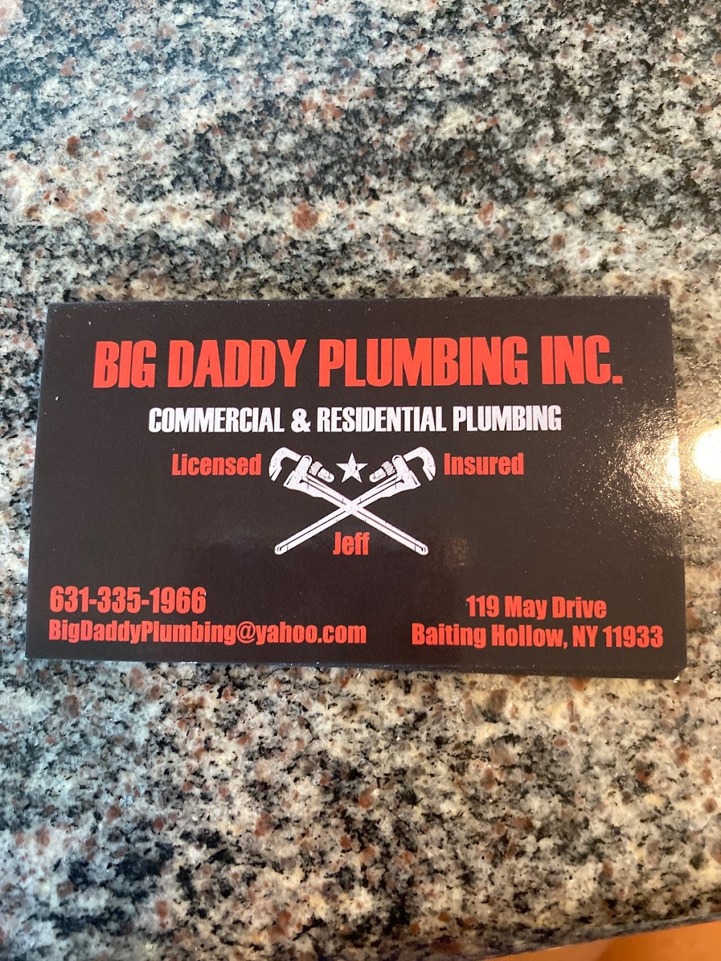 Big Daddy Plumbing Inc. | 119 May Dr, Calverton, NY 11933 | Phone: (631) 335-1966