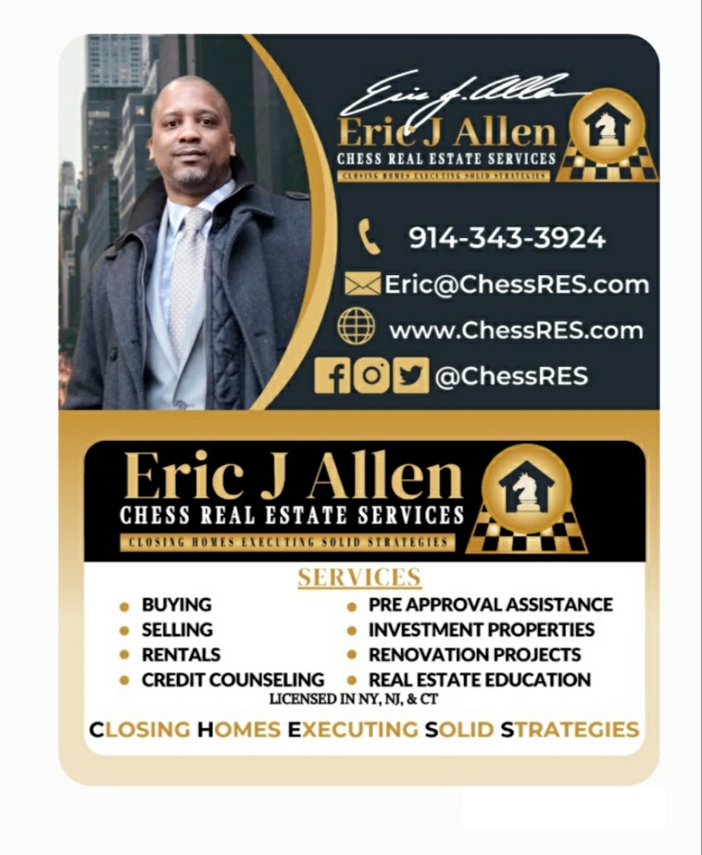 Eric J. Allen - Chess Real Estate Services LLC | 1266 E Main St Suite 700R, Stamford, CT 06902 | Phone: (914) 343-3924