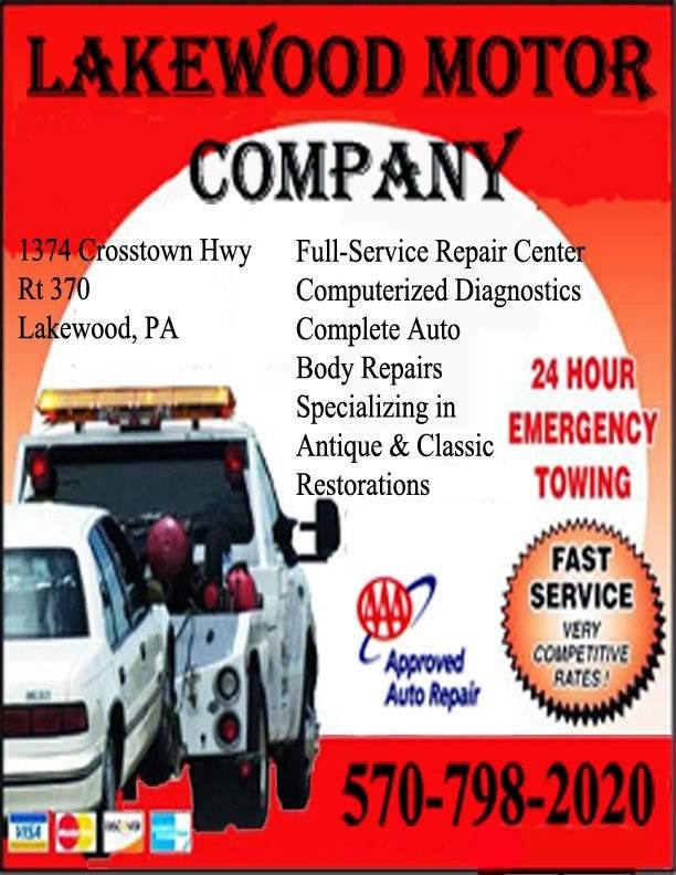 Lakewood Motor Co. | 1374 Crosstown Hwy, Lakewood, PA 18439 | Phone: (570) 798-2020