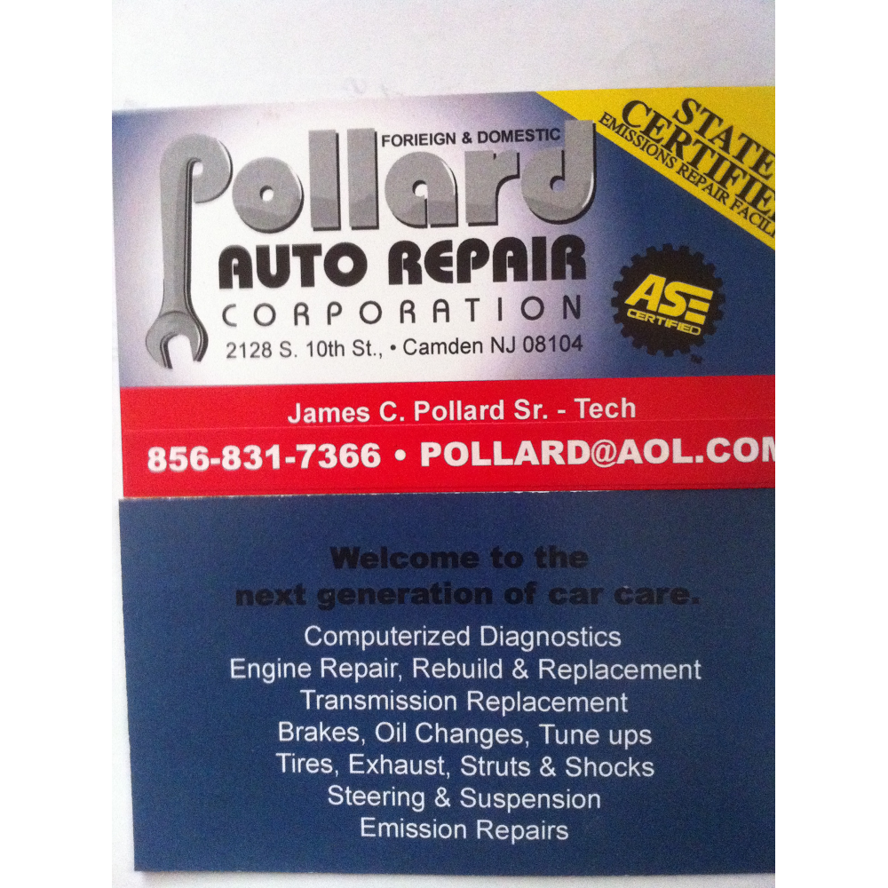 Pollard Auto Repair Corp. | 2137 Mulford St, Camden, NJ 08104 | Phone: (856) 831-7366