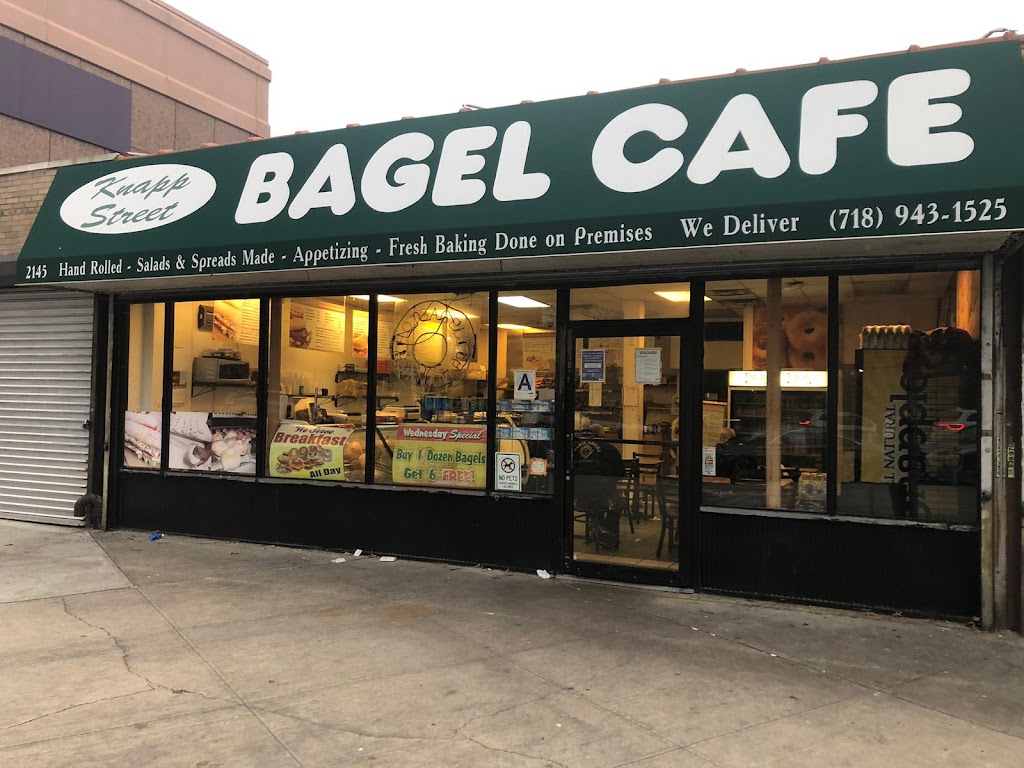 Knapp Street Bagel Cafe | 2145 Knapp St, Brooklyn, NY 11229 | Phone: (718) 943-1525