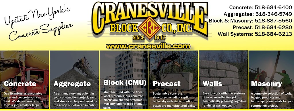 Cranesville Block Co., Inc. | 219 NY-28, Kingston, NY 12401 | Phone: (845) 331-9299