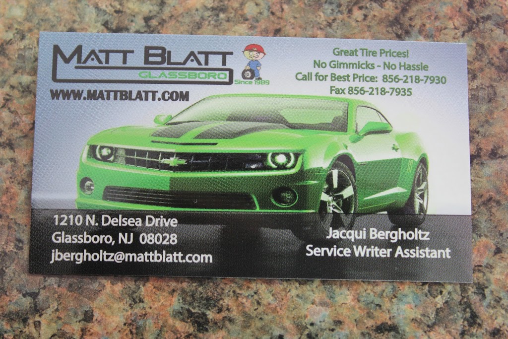Matt Blatt Tire and Auto | 1210 Delsea Dr, Glassboro, NJ 08028 | Phone: (856) 218-7930