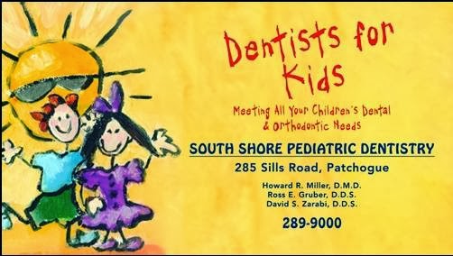 South Shore Pediatric Dentistry | 285 Sills Rd Suite 3B, East Patchogue, NY 11772 | Phone: (631) 289-9000