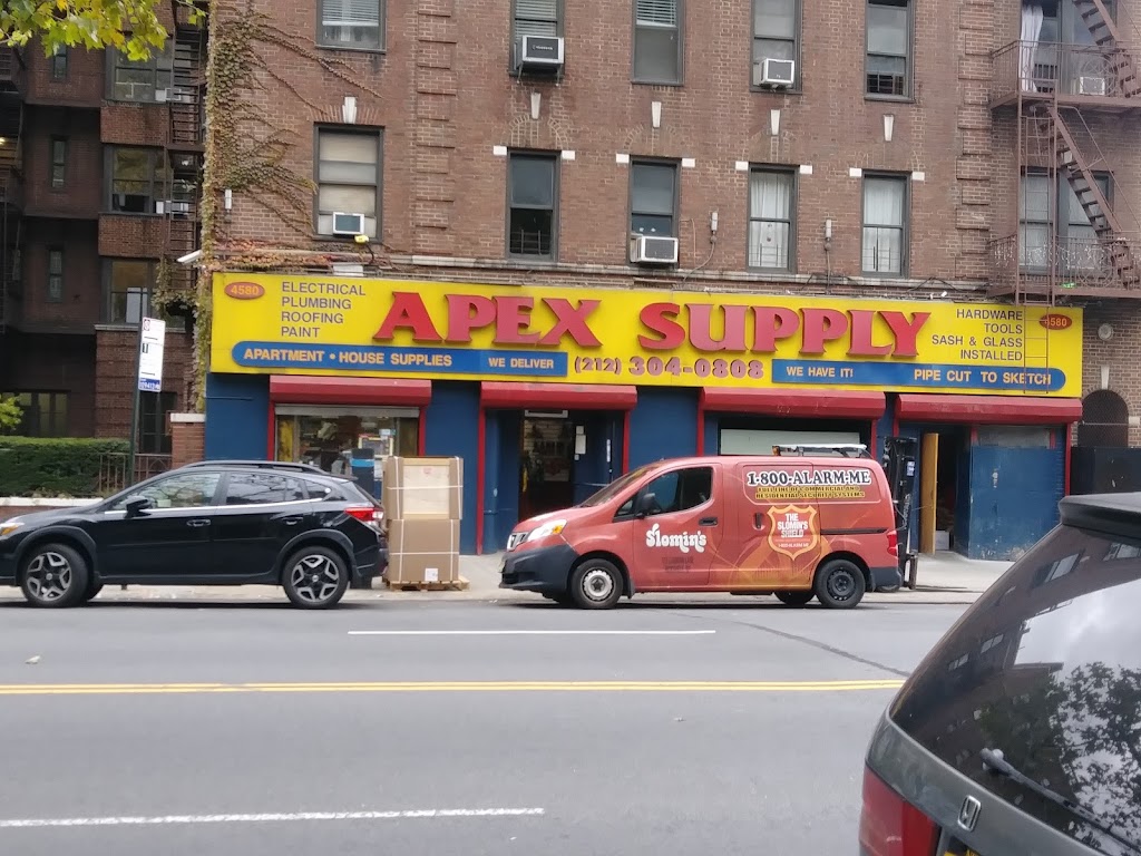 Apex Supply Company, Inc. | 4580 Broadway, New York, NY 10040 | Phone: (212) 304-0808