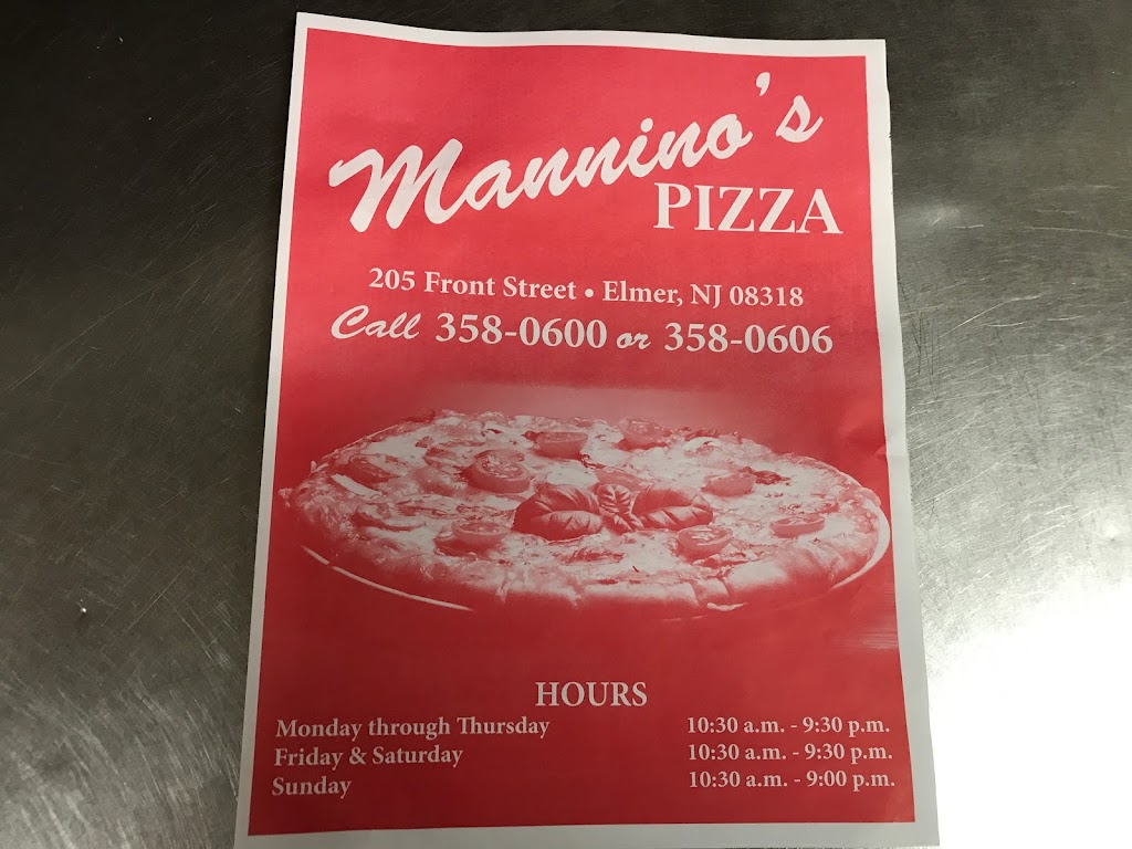 Manninos Pizza Palace | 205 Front St, Elmer, NJ 08318 | Phone: (856) 358-0600