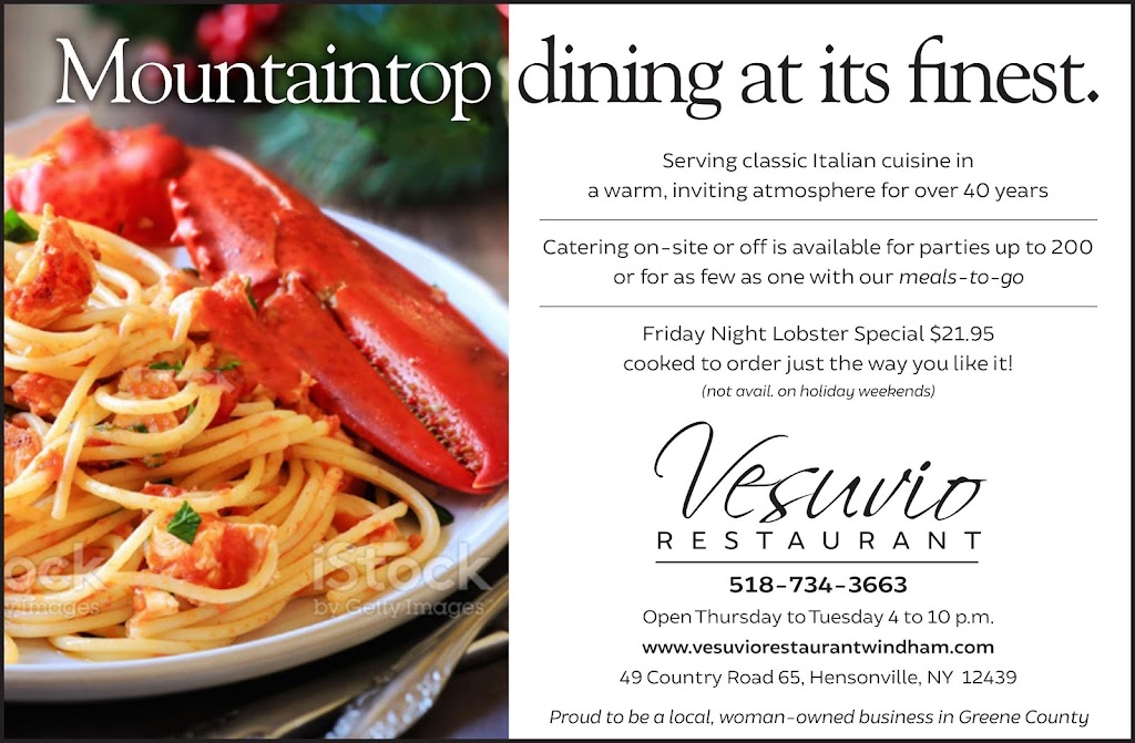 Vesuvio Restaurant | 49 Co Rd 65, Hensonville, NY 12439 | Phone: (518) 734-3663
