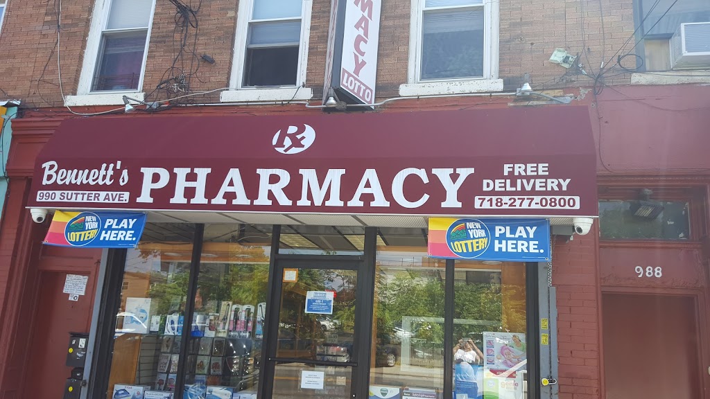 Bennetts Pharmacy | 990 Sutter Ave, Brooklyn, NY 11208 | Phone: (718) 277-0800
