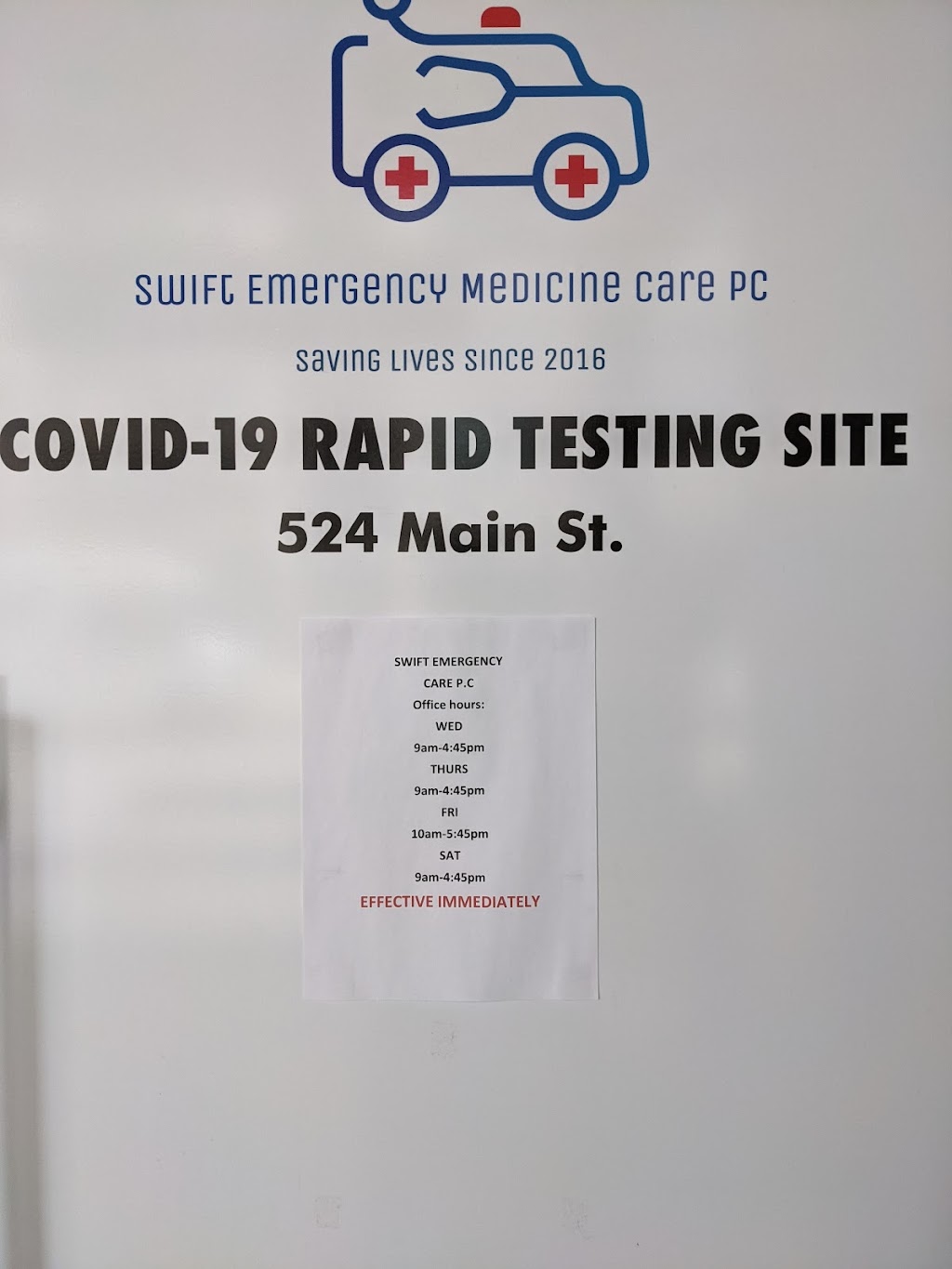 Swift Emergency Medicine Care PC | 524 Main St, New York, NY 10044 | Phone: (212) 702-0864