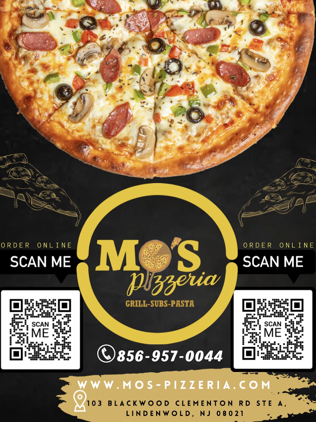 Mo’s Pizzeria | 103 Blackwood Clementon Rd STE A, Lindenwold, NJ 08021 | Phone: (856) 957-0044