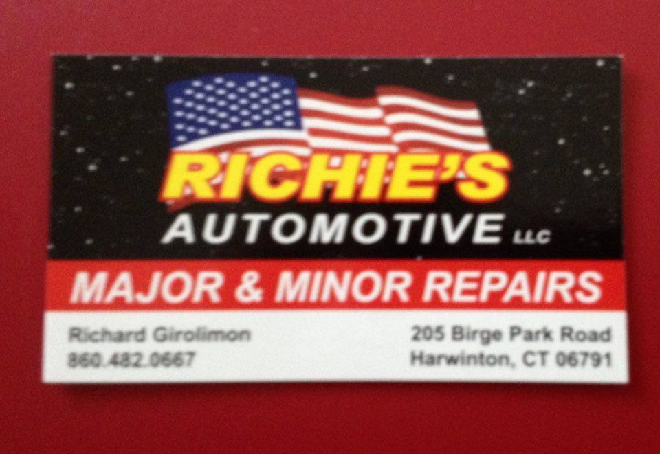 Richies Automotive | 205 Birge Park Rd, Harwinton, CT 06791 | Phone: (860) 482-0667