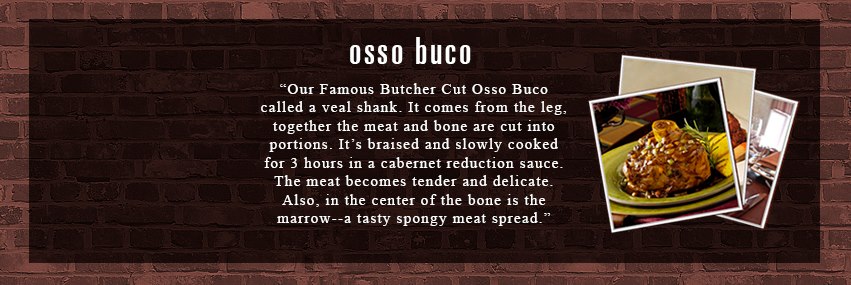 Osso Buco Grill | 343 Broadway, Hillsdale, NJ 07642 | Phone: (201) 664-1600
