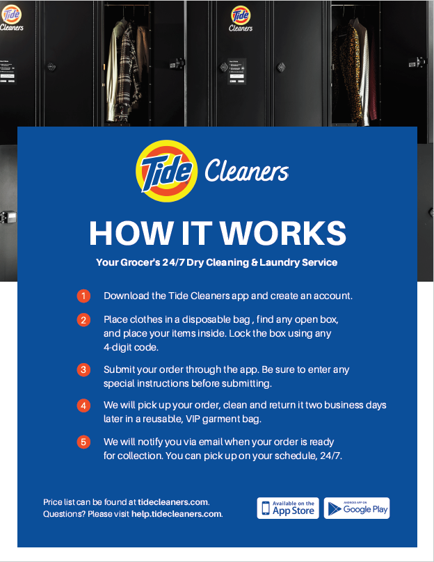 Tide Cleaners in ShopRite | 400 E Evesham Rd, Cherry Hill, NJ 08003 | Phone: (312) 313-8163