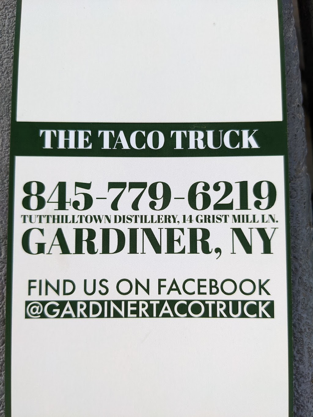 Taco Truck | 20 Grist Mill Ln, Gardiner, NY 12525 | Phone: (845) 779-6219