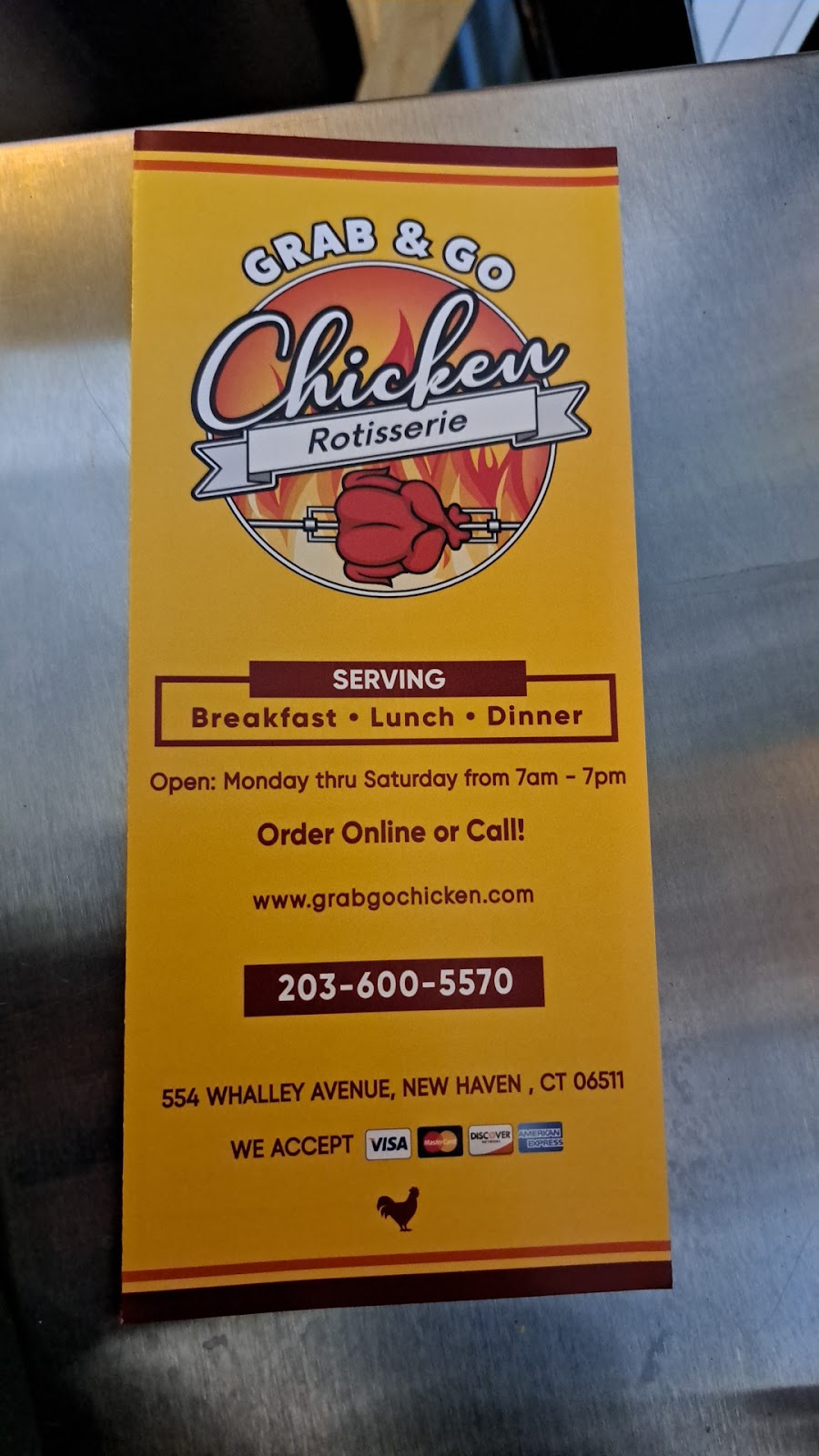 Grab & Go Chicken | 554 Whalley Ave, New Haven, CT 06511 | Phone: (203) 600-5570