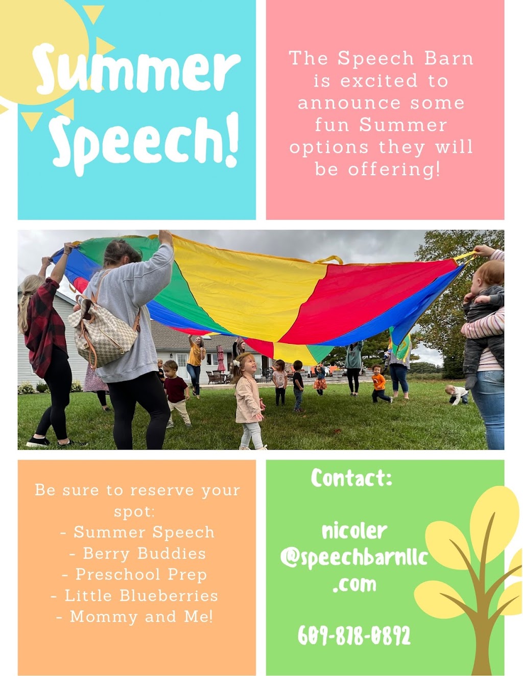 The Speech Barn | 650 Pleasant Mills Rd, Hammonton, NJ 08037 | Phone: (609) 878-0892