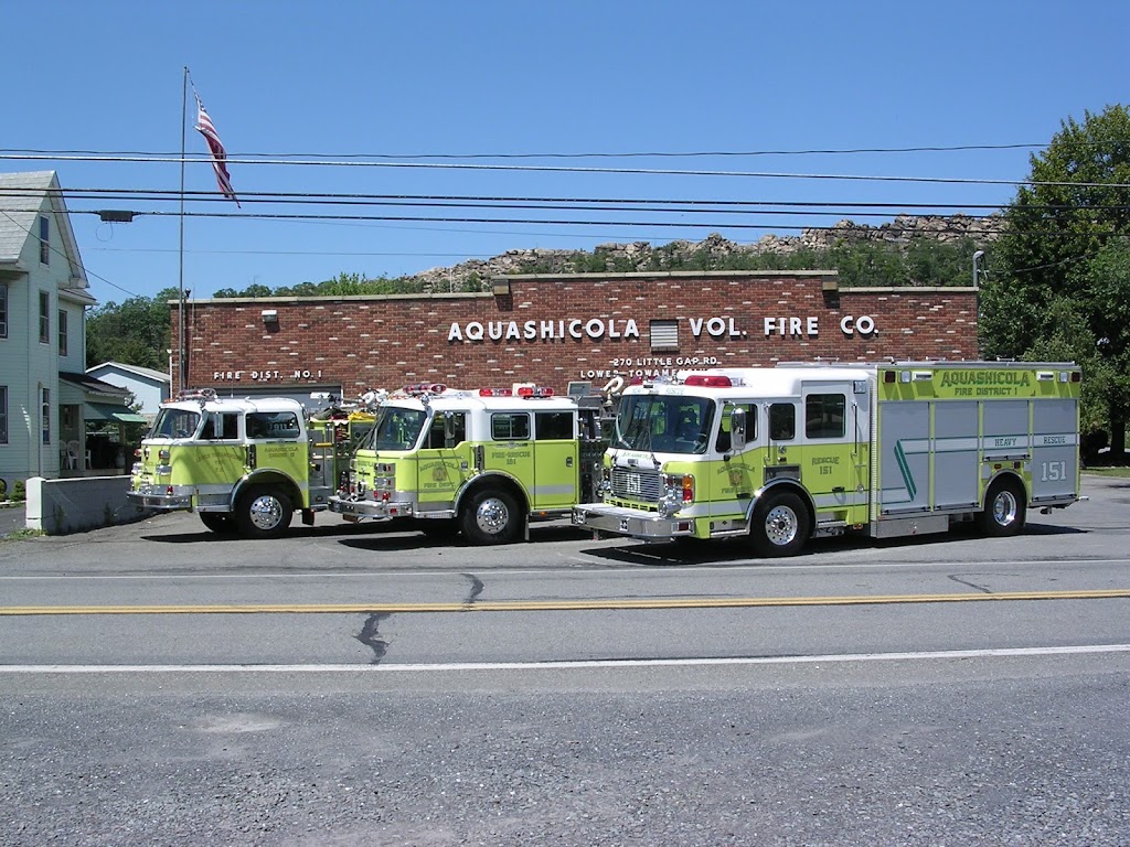 Aquashicola Volunteer Fire Company | 270 Little Gap Rd, Palmerton, PA 18071 | Phone: (610) 826-2066