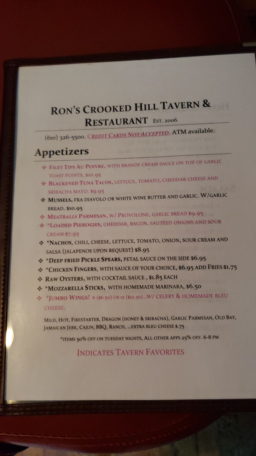 Rons Crooked Hill Tavern | 1271 N Sanatoga Rd, Pottstown, PA 19464 | Phone: (610) 326-5500