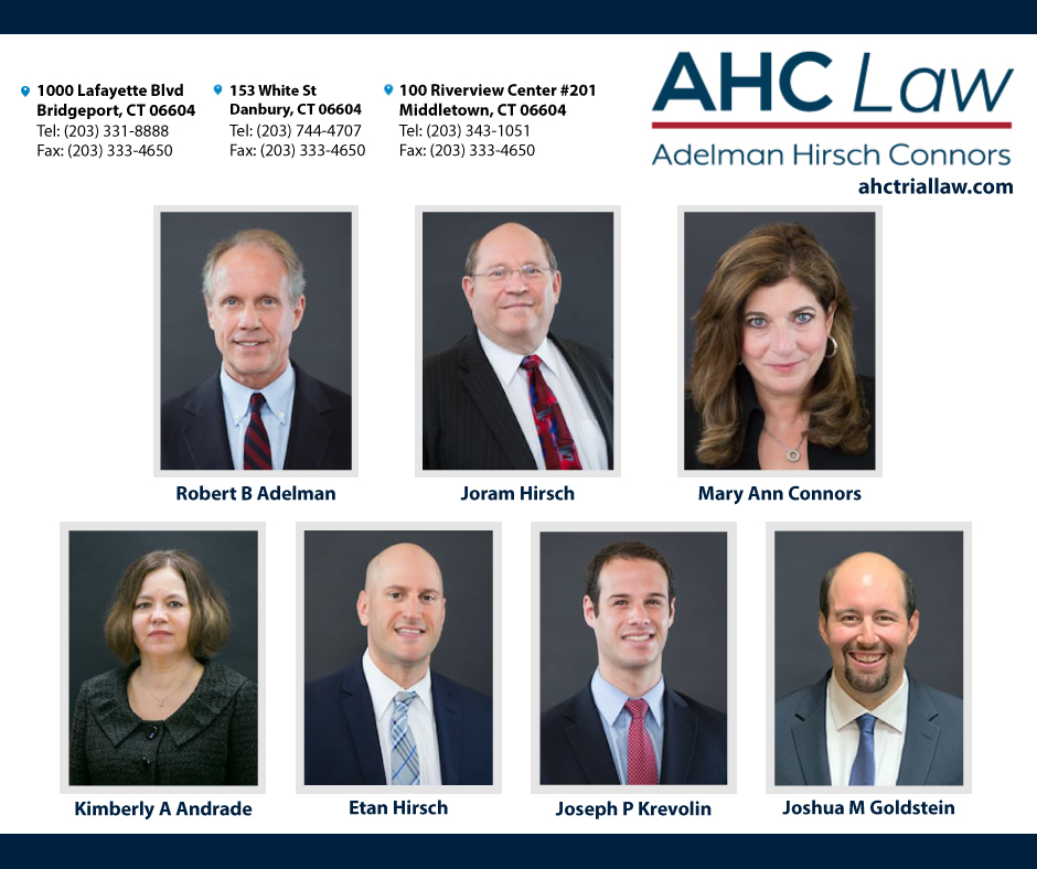 AHC Injury Law | 153 White St, Danbury, CT 06810 | Phone: (203) 744-4707