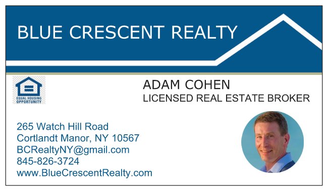 Blue Crescent Realty | 265 Watch Hill Rd, Cortlandt, NY 10567 | Phone: (845) 826-3724