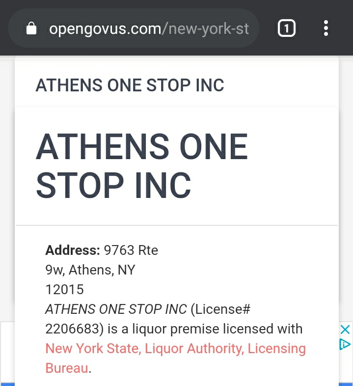 Athens One Stop | 9763 Rte 9W, Athens, NY 12015 | Phone: (518) 945-1501