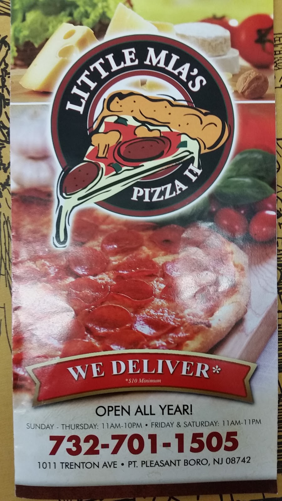 Little Mias ll Pizza | 1011 Trenton Ave, Point Pleasant, NJ 08742 | Phone: (732) 701-1505