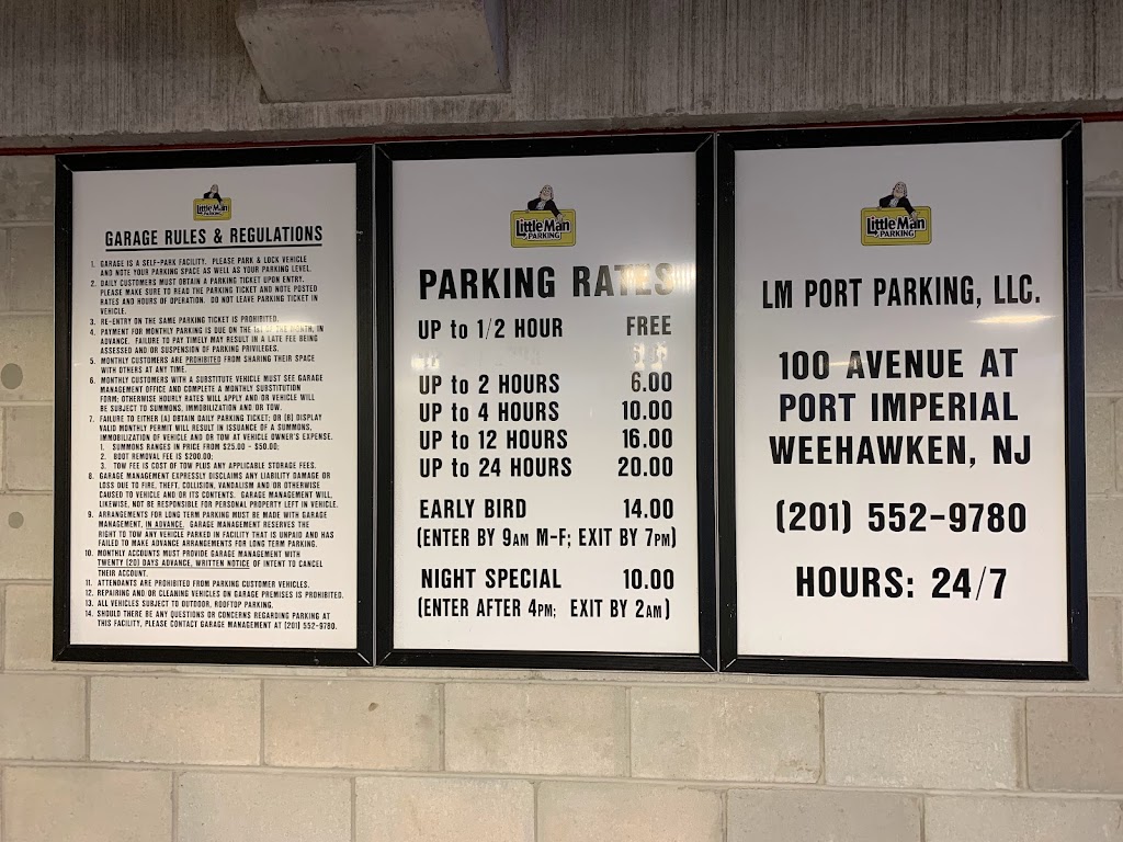 LM Port Parking - North Garage | 100 Ave at Port Imperial, Weehawken, NJ 07086 | Phone: (201) 552-9781