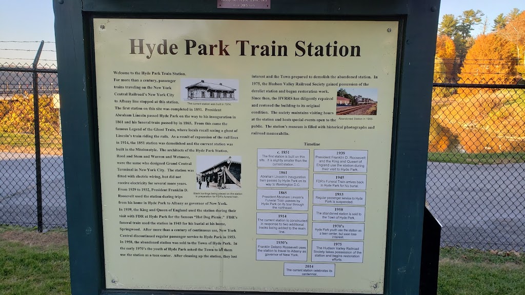 Hyde Park Station | 34 River Rd, Hyde Park, NY 12538 | Phone: (845) 229-2338