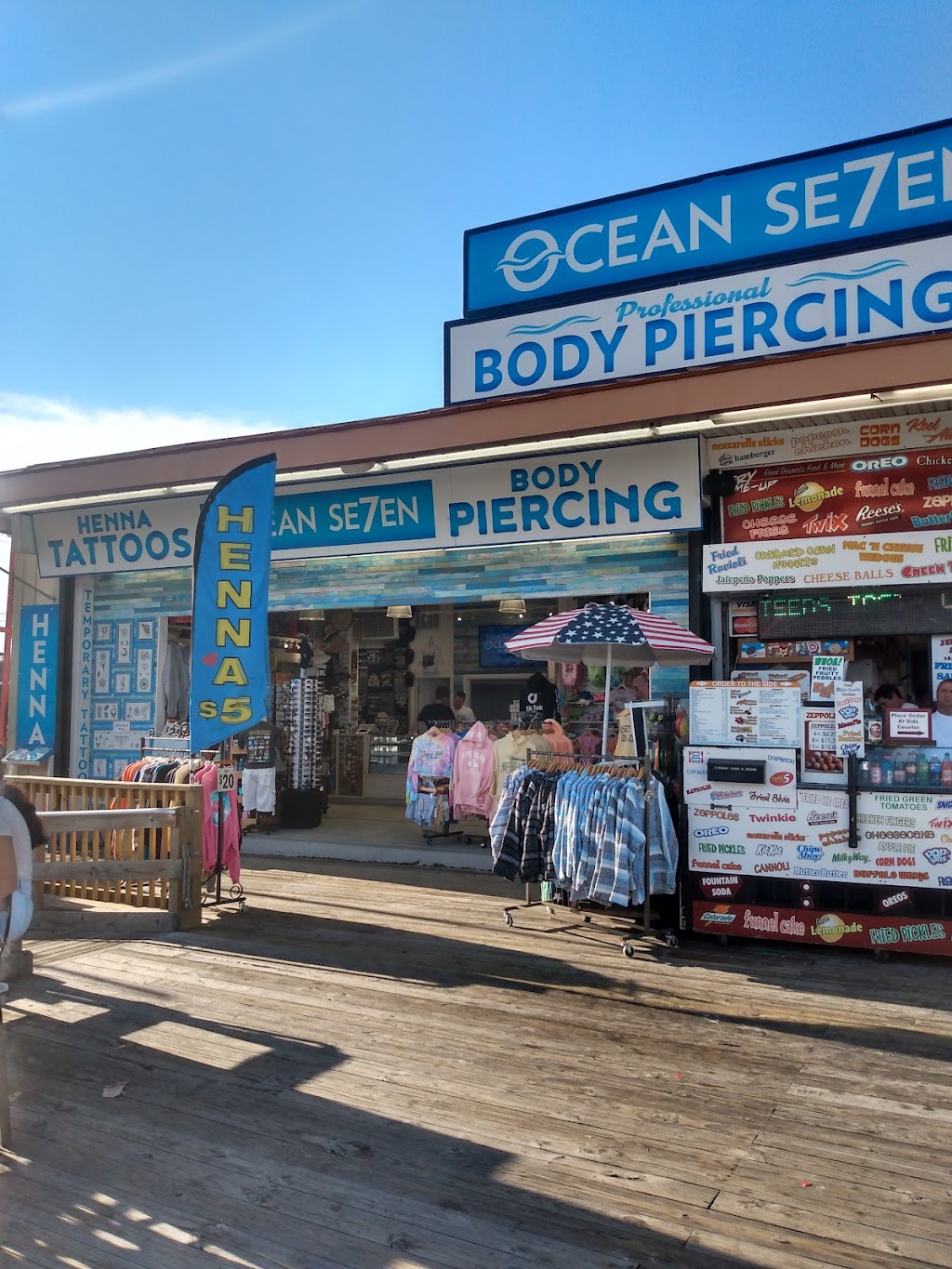 Ocean Seven Body Piercing and Henna Tattoos | 701 Boardwalk, Seaside Heights, NJ 08751 | Phone: (732) 854-7778