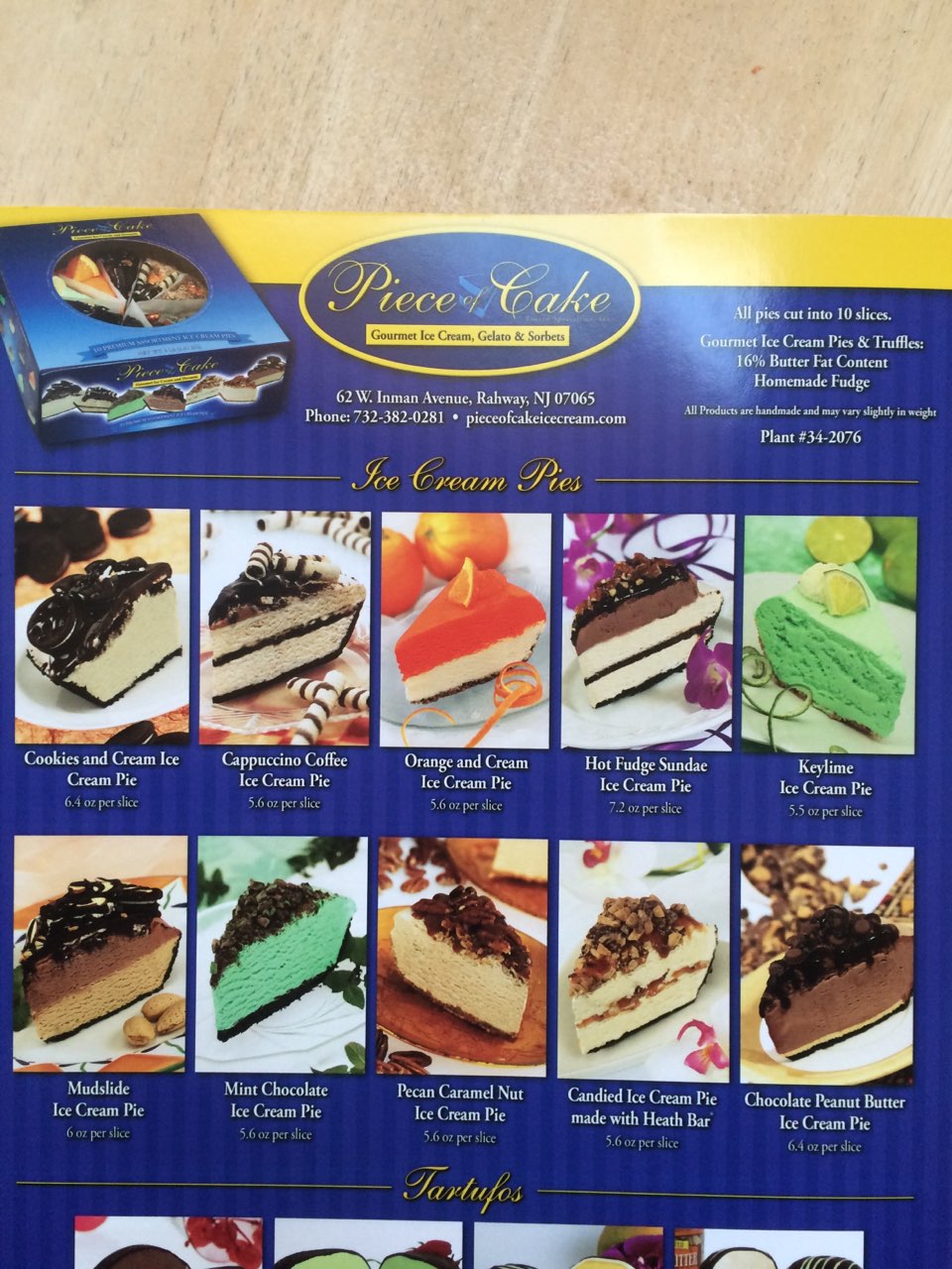 Piece of Cake Frozen Specialties, Inc. | 62 W Inman Ave, Rahway, NJ 07065 | Phone: (732) 382-0281