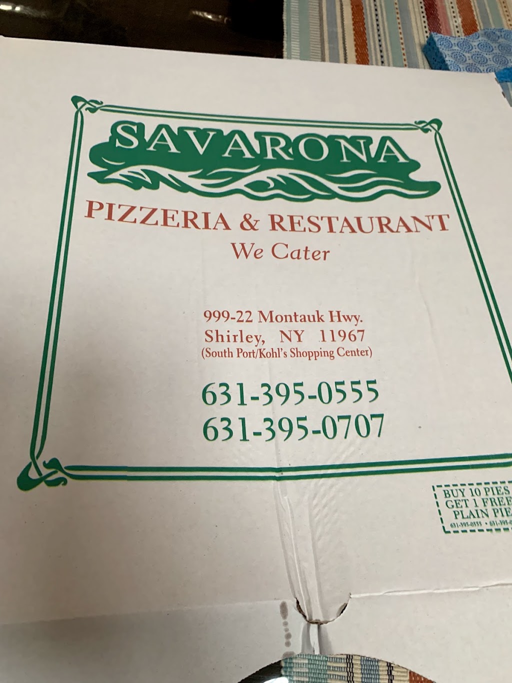 Savaronas Pizzeria | 999 Montauk Hwy #22, Shirley, NY 11967 | Phone: (631) 395-0555
