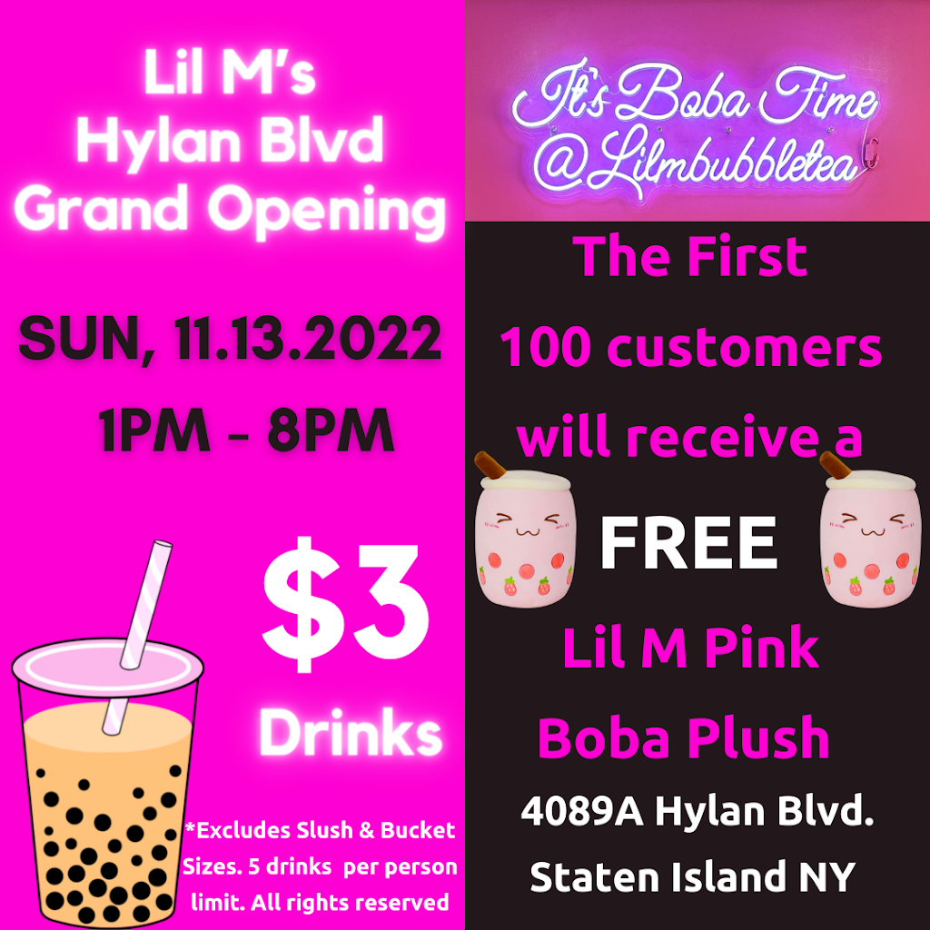 Lil M Bubble Tea (Hylan Blvd) | 4089A Hylan Blvd, Staten Island, NY 10308 | Phone: (347) 630-7057