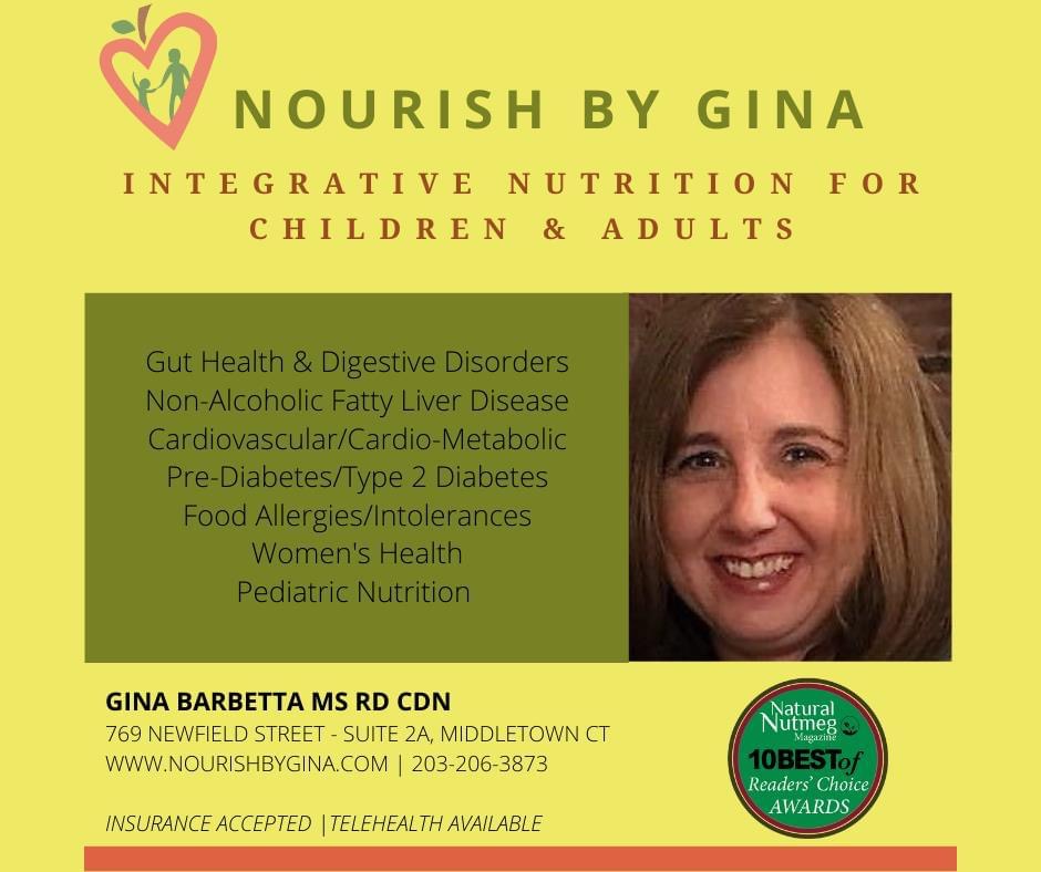 Nourish by Gina | 769 Newfield St Suite 2A, Middletown, CT 06457 | Phone: (203) 206-3873