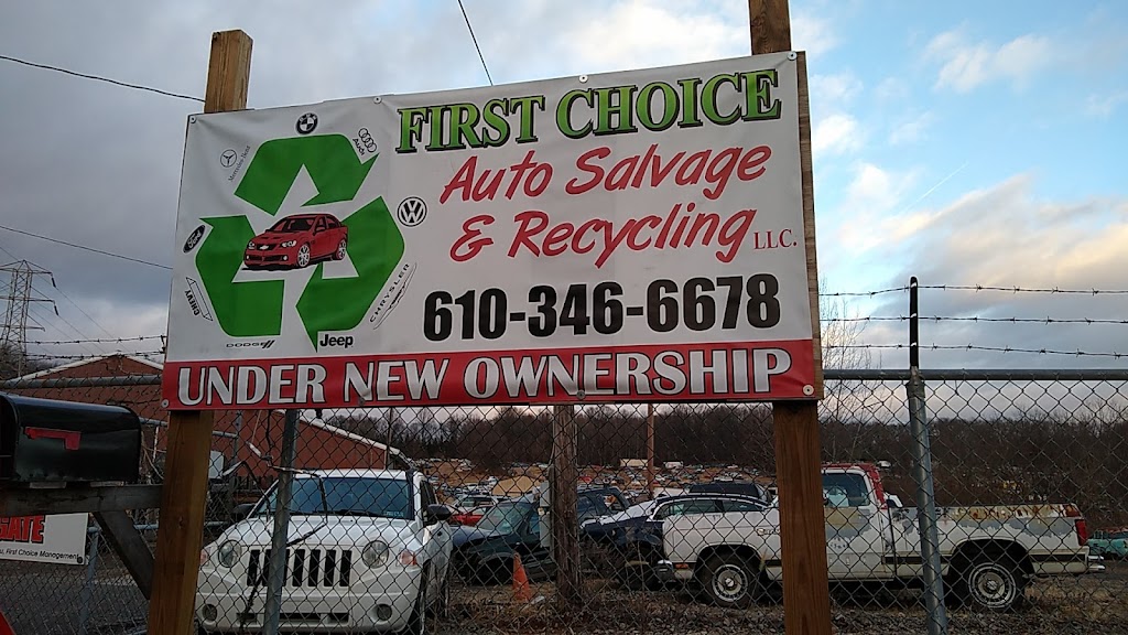 First Choice Auto Salvage | 2785 Richlandtown Pike, Coopersburg, PA 18036 | Phone: (610) 346-6678