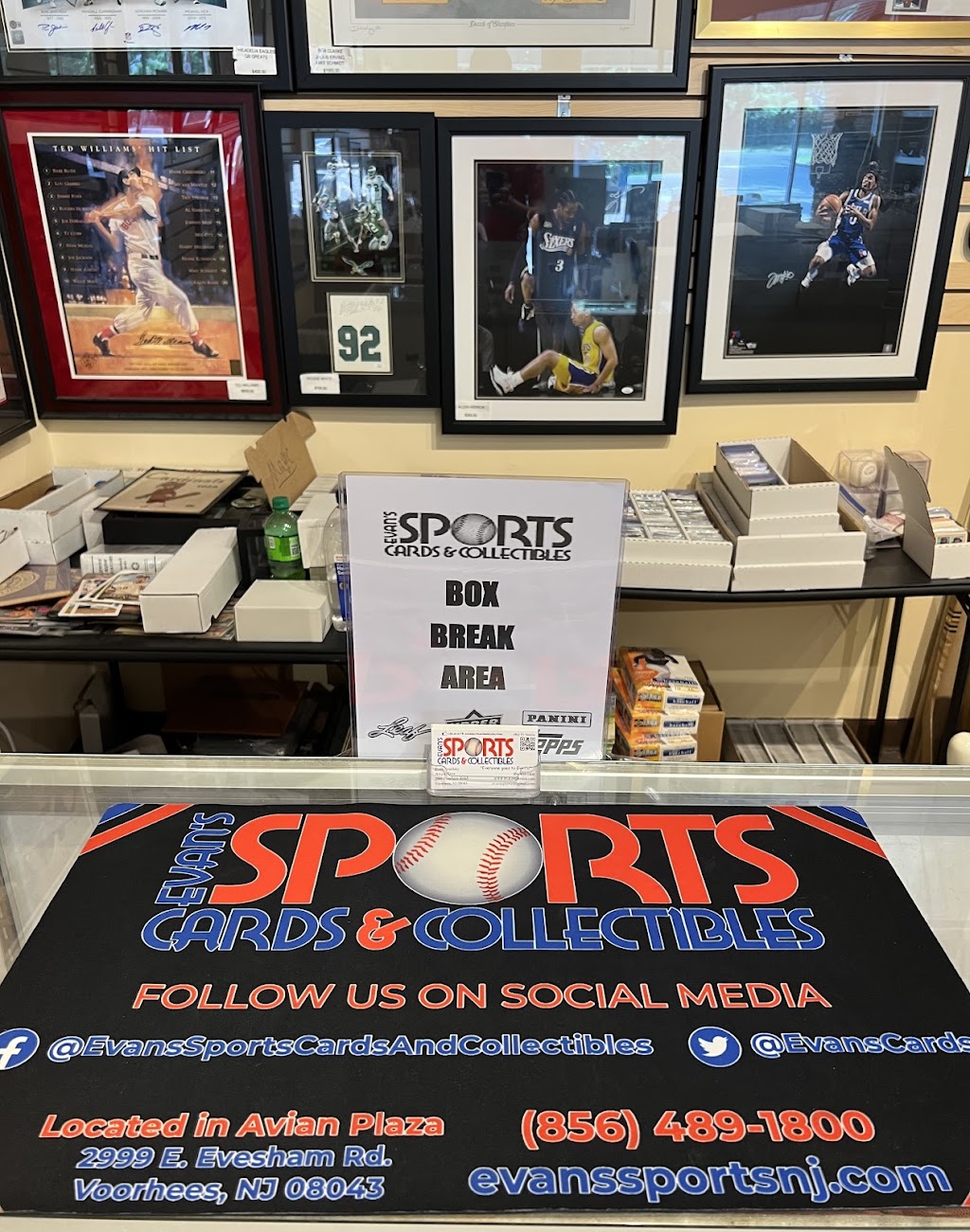 Evans Sports Cards & Collectibles | 2999 E Evesham Rd, Voorhees Township, NJ 08043 | Phone: (856) 489-1800