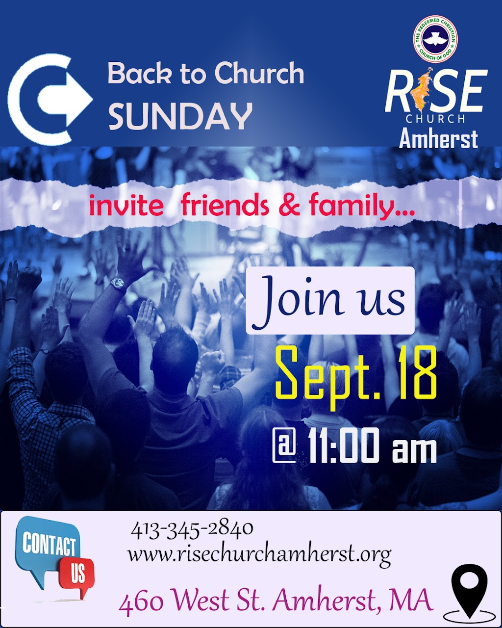 RCCG Rise Church Amherst | 460 West St, Amherst, MA 01002 | Phone: (413) 345-2840